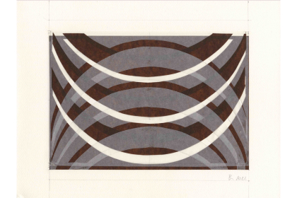 Diaphanbild 8 (2022) | motif 20 x 30 cm / paper 30 x 40 cm | translucent paper collage